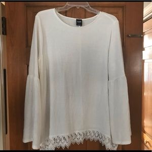 Angels cream colored tunic top